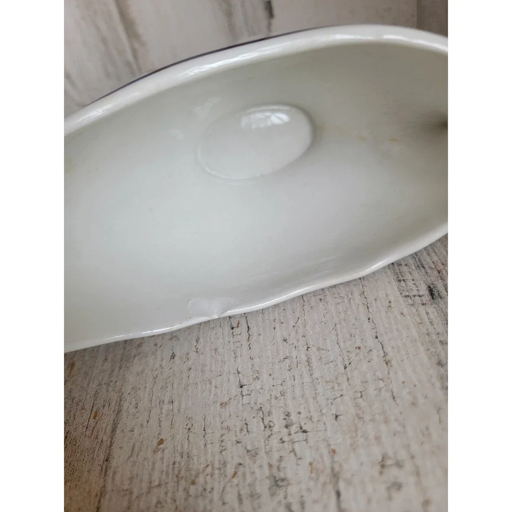 Vintage gravy‎ boat buck deer design ceramic Xmas serving kitchen home decor
